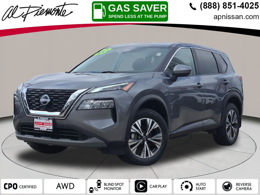 Gray (Gun Metallic) 2023 Nissan Rogue SV AWD SUV / Crossover All-Wheel Drive Continuously Variable Transmission