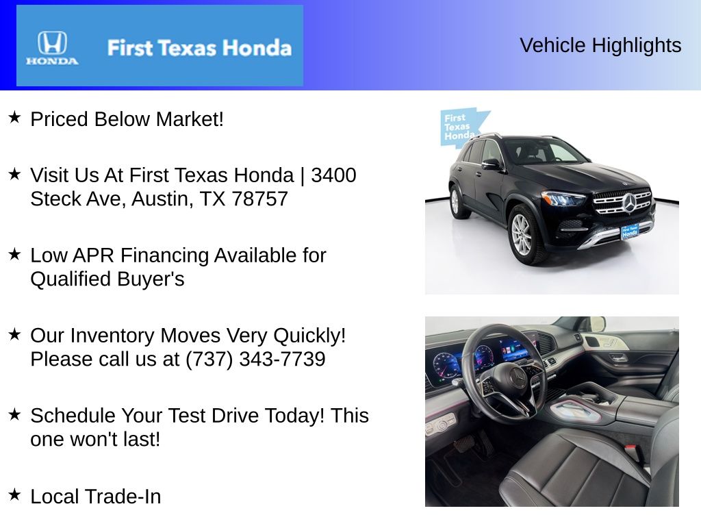 Used Car 2024 Mercedes-benz Gle  Gle 350 For Sale Under $60,000 In Austin, Texas