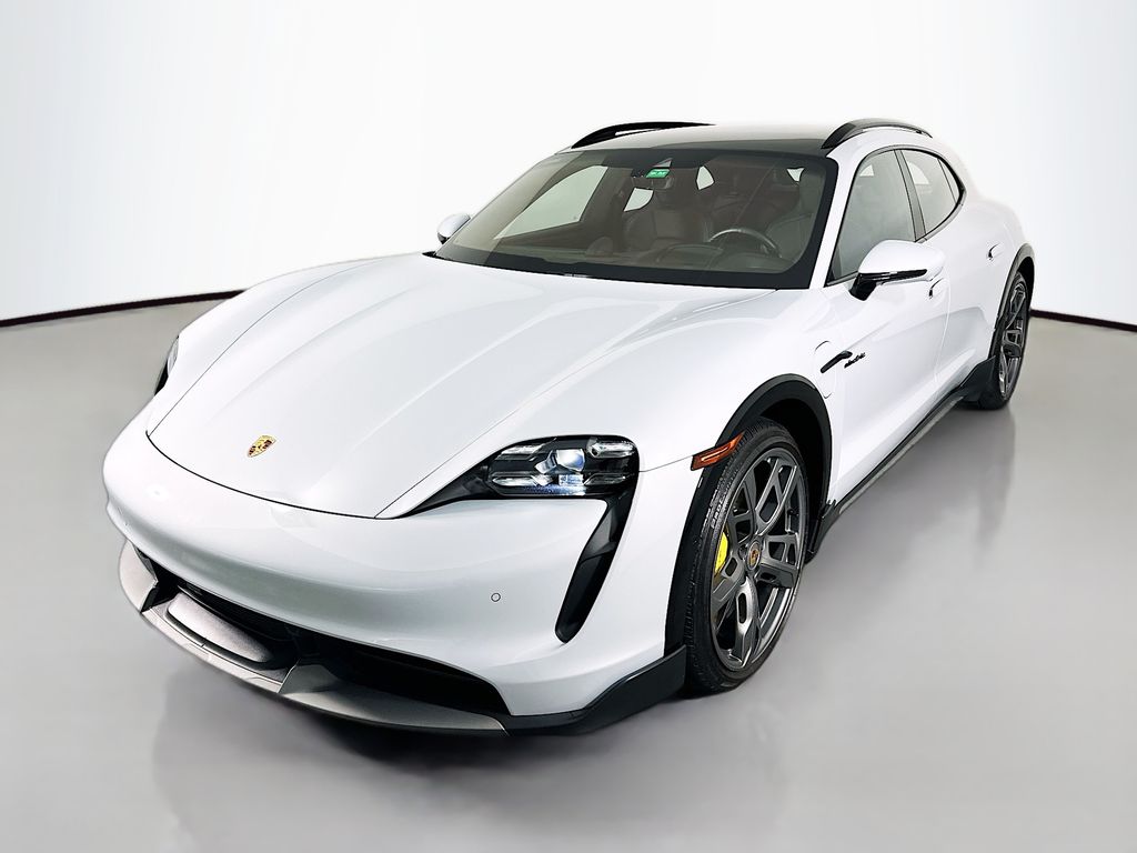 Gray (Ice Grey Metallic) 2023 Porsche Taycan Turbo Cross Turismo Wagon AWD Wagon All-Wheel Drive 2-Speed Automatic