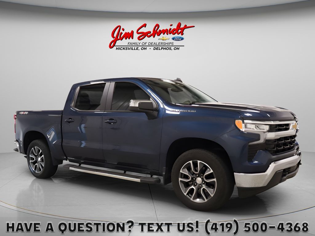 Northsky Blue Metallic 2023 Chevrolet Silverado 1500 Pickup Truck Four-Wheel Drive 8-Speed Automatic