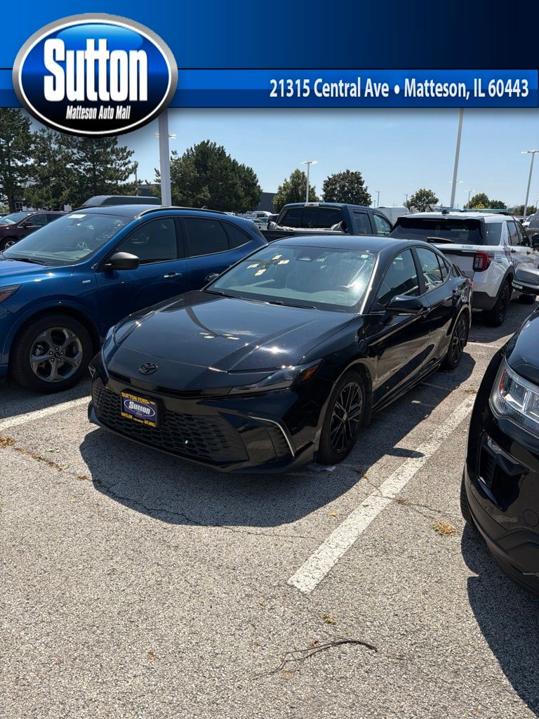 Midnight Black Metallic 2025 Toyota Camry Sedan Front-Wheel Drive Continuously Variable Transmission