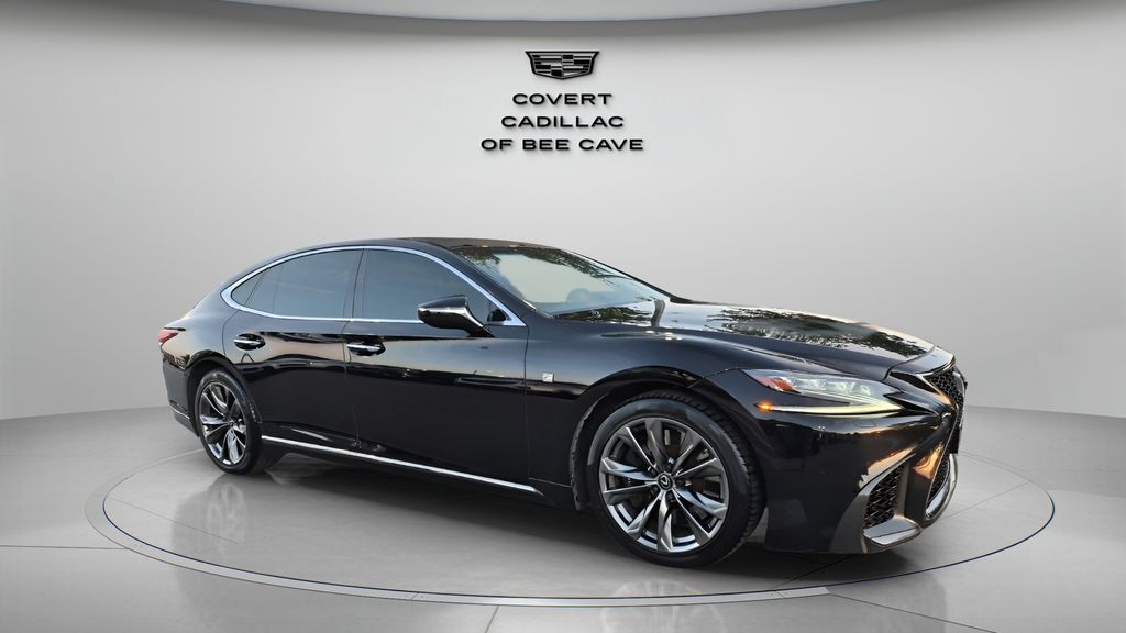 Black (Obsidian) 2018 Lexus LS 500 F Sport RWD Sedan Rear-Wheel Drive Automatic