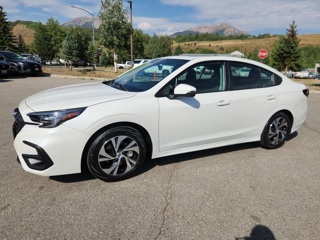 Crystal White Pearl 2025 Subaru Legacy Premium AWD Sedan All-Wheel Drive Continuously Variable Transmission
