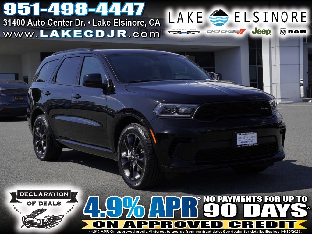 DB Black Crystal Clearcoat 2026 Dodge Durango GT RWD SUV / Crossover Rear-Wheel Drive 8-Speed Automatic