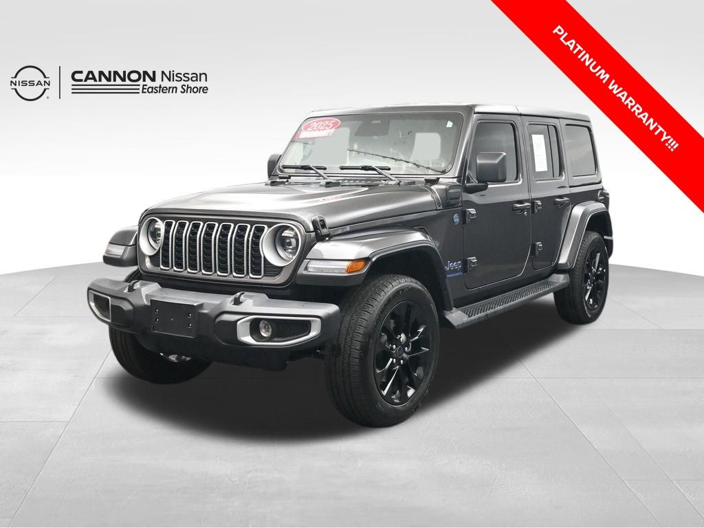 Gray (Granite Crystal Metallic Clearcoat) 2025 Jeep Wrangler 4xe Sahara 4WD SUV / Crossover Four-Wheel Drive 8-Speed Automatic