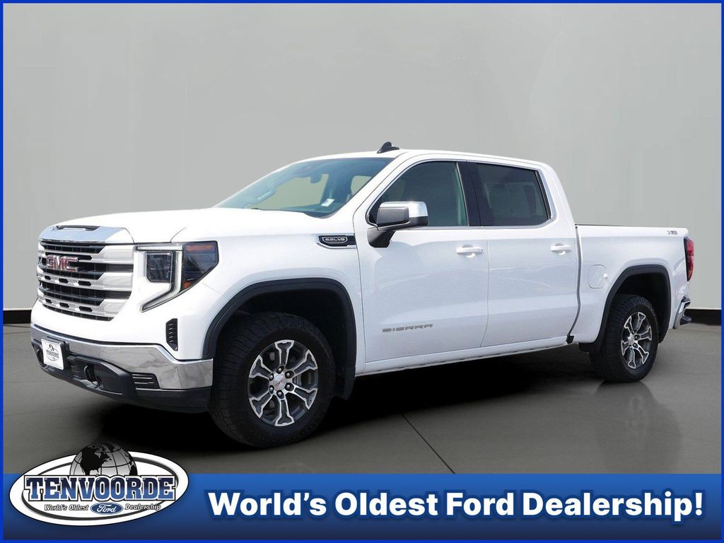 Summit White 2023 GMC Sierra 1500 Pickup Truck Four-Wheel Drive Automatic