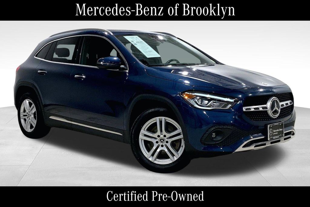 Denim Blue Metallic 2023 Mercedes-Benz GLA 250 4MATIC SUV / Crossover All-Wheel Drive 8-Speed Dual Clutch
