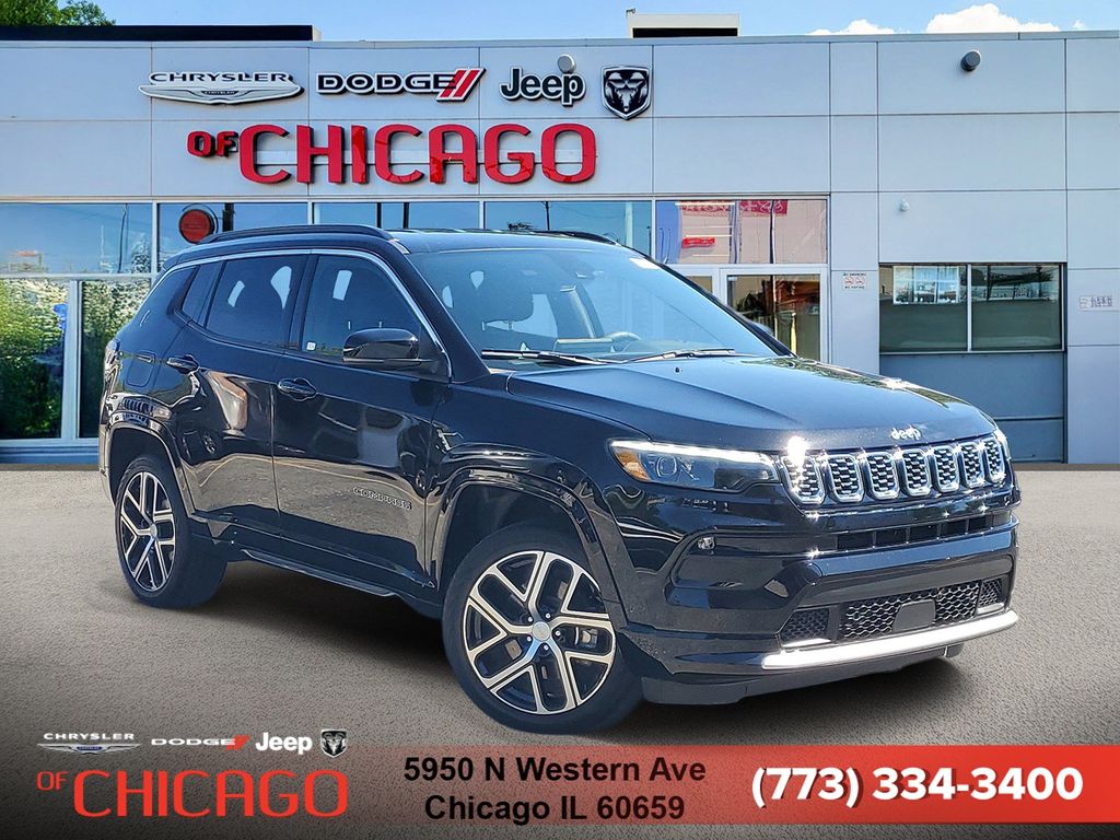 Diamond Black Crystal Pearlcoat 2024 Jeep Compass Limited 4WD SUV / Crossover Four-Wheel Drive 8-Speed Automatic