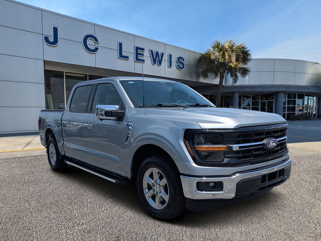 Iconic Silver Metallic 2024 Ford F-150 XLT SuperCrew RWD Pickup Truck 4X2 Automatic