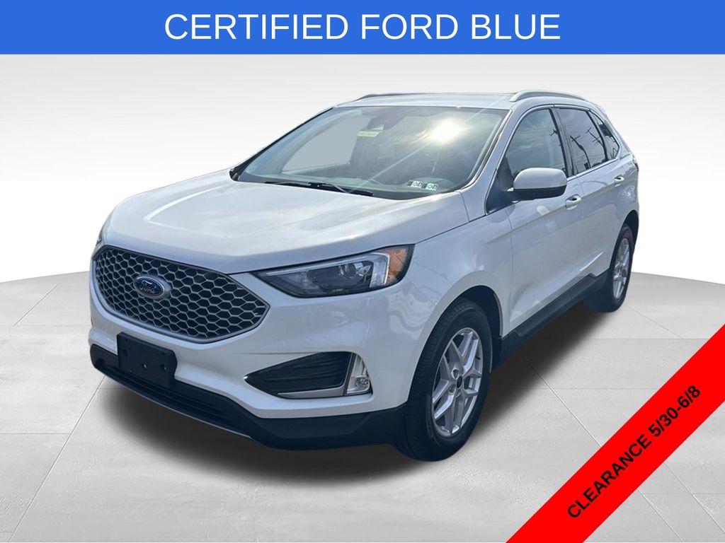 White Metallic 2023 Ford Edge SEL AWD SUV / Crossover All-Wheel Drive 8-Speed Automatic
