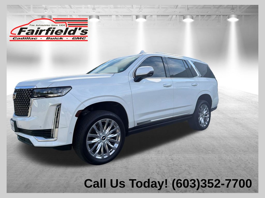 Crystal White Tricoat 2024 Cadillac Escalade SUV / Crossover Four-Wheel Drive Automatic