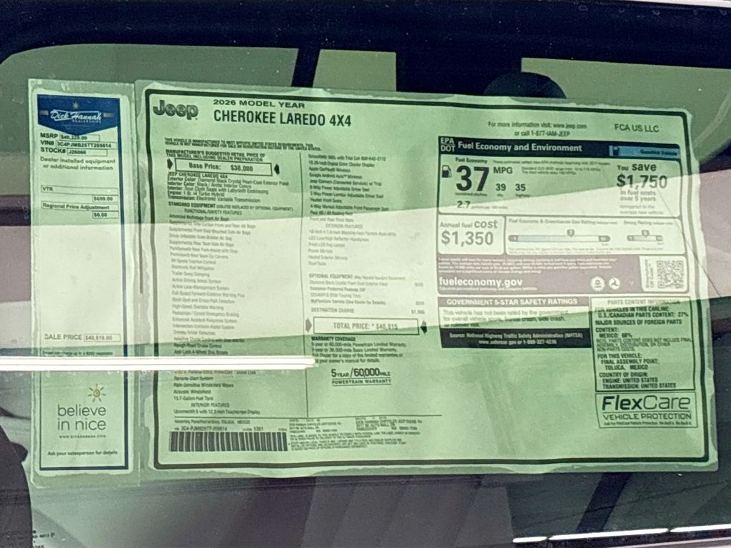 2026 Jeep Cherokee Laredo