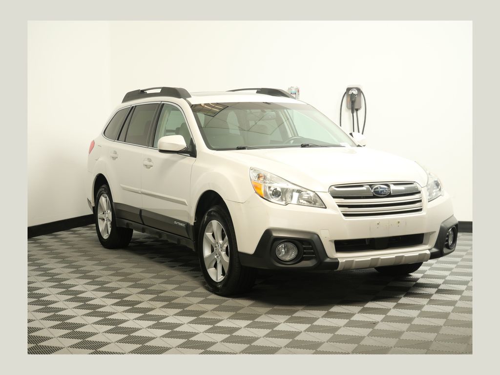 Satin White Pearl 2014 Subaru Outback Wagon All-Wheel Drive Continuously Variable Transmission