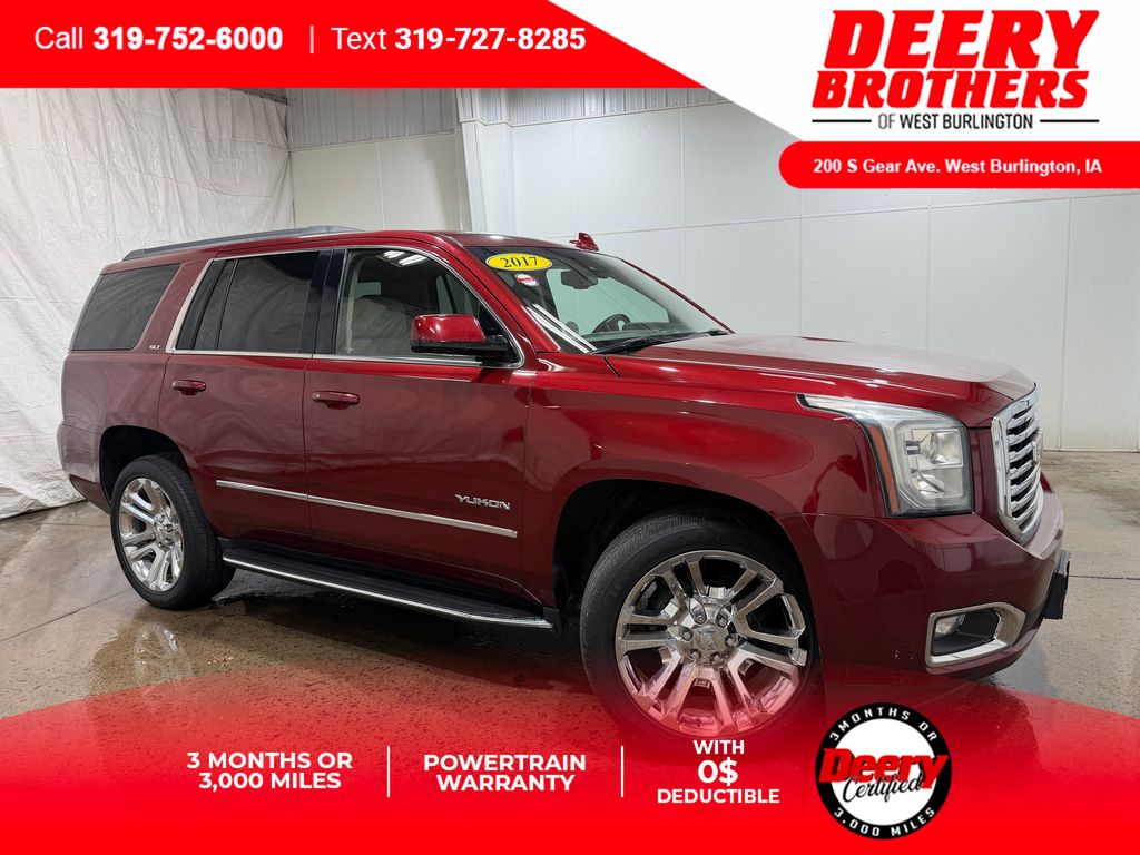 Crimson Red Tintcoat 2017 GMC Yukon SLT 4WD SUV / Crossover Four-Wheel Drive 6-Speed Automatic Overdrive