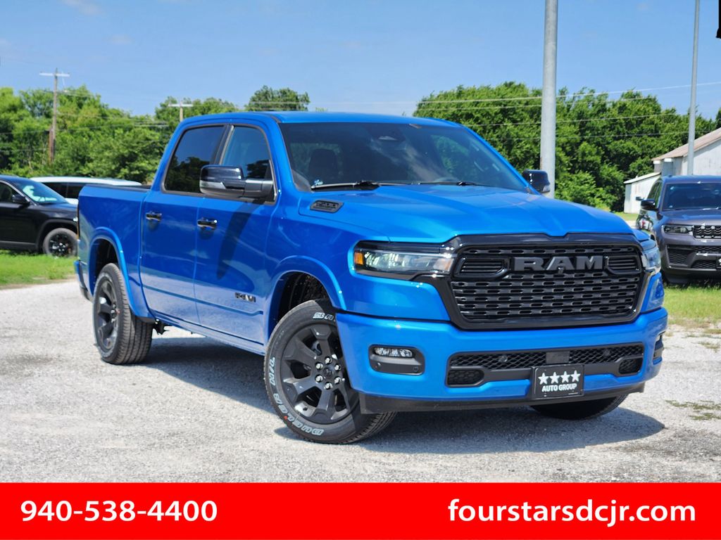 Hydro Blue Pearlcoat 2026 RAM 1500 Big Horn Crew Cab RWD Pickup Truck 4X2 8-Speed Automatic