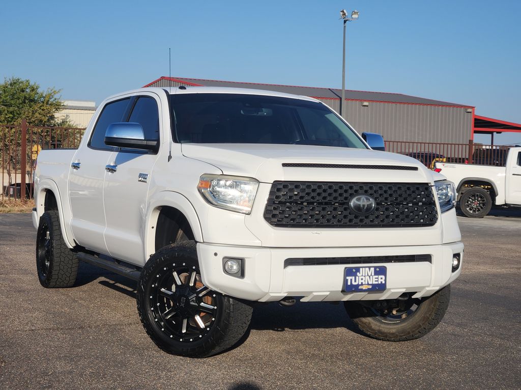 Super White 2019 Toyota Tundra Pickup Truck Four-Wheel Drive 6-Speed Automatic