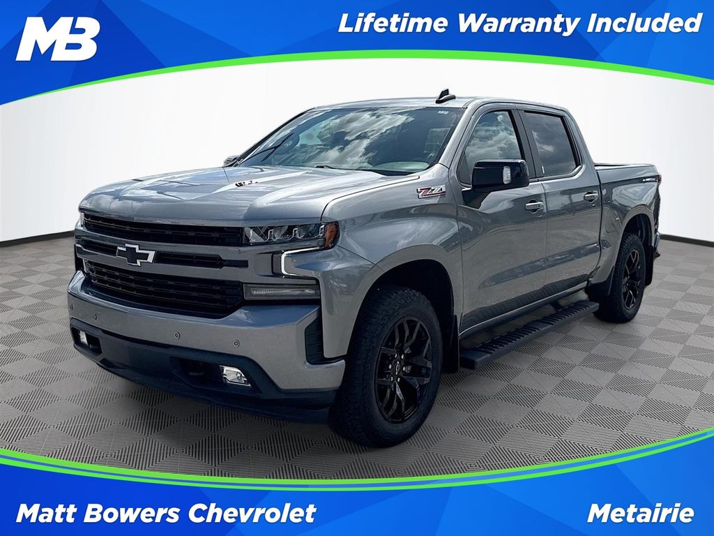 Gray (Satin Steel Metallic) 2022 Chevrolet Silverado 1500 Pickup Truck Four-Wheel Drive Automatic