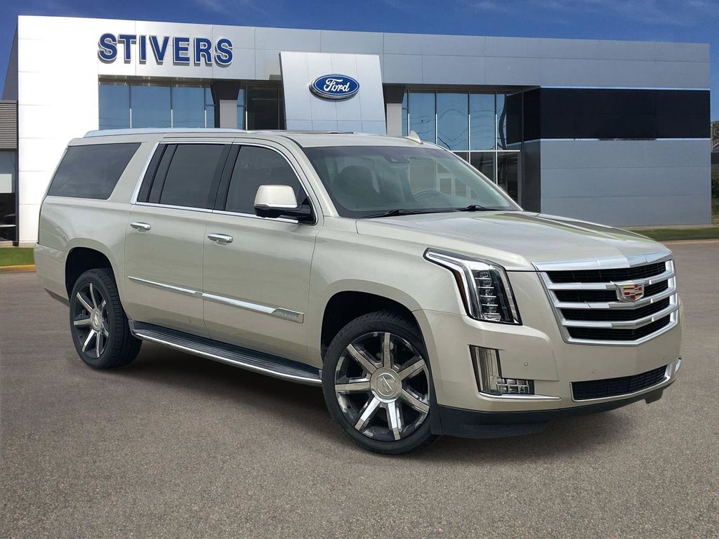 Silver Coast Metallic 2015 Cadillac Escalade ESV Luxury RWD SUV / Crossover Rear-Wheel Drive 8-Speed Automatic