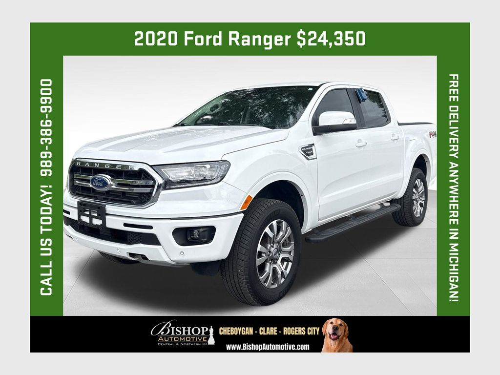 Oxford White 2020 Ford Ranger Pickup Truck Four-Wheel Drive Automatic