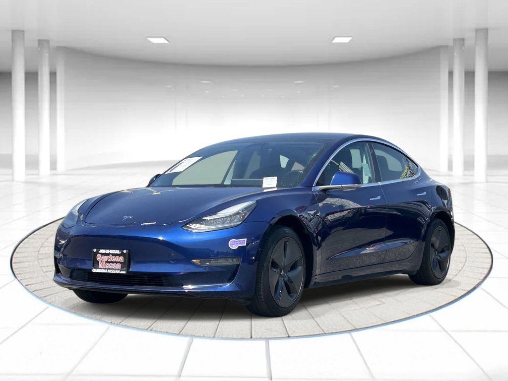 Blue 2019 Tesla Model 3 Long Range RWD Sedan Rear-Wheel Drive 1-Speed Automatic
