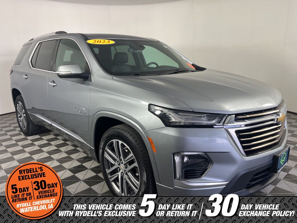 Sterling Gray Metallic 2023 Chevrolet Traverse High Country AWD SUV / Crossover Four-Wheel Drive 9-Speed Automatic