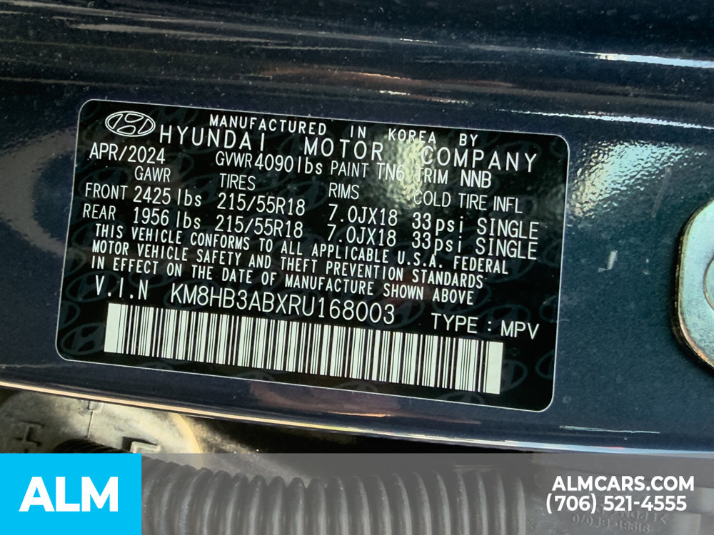 Certified Used 2024 Blue Hyundai SEL image 17