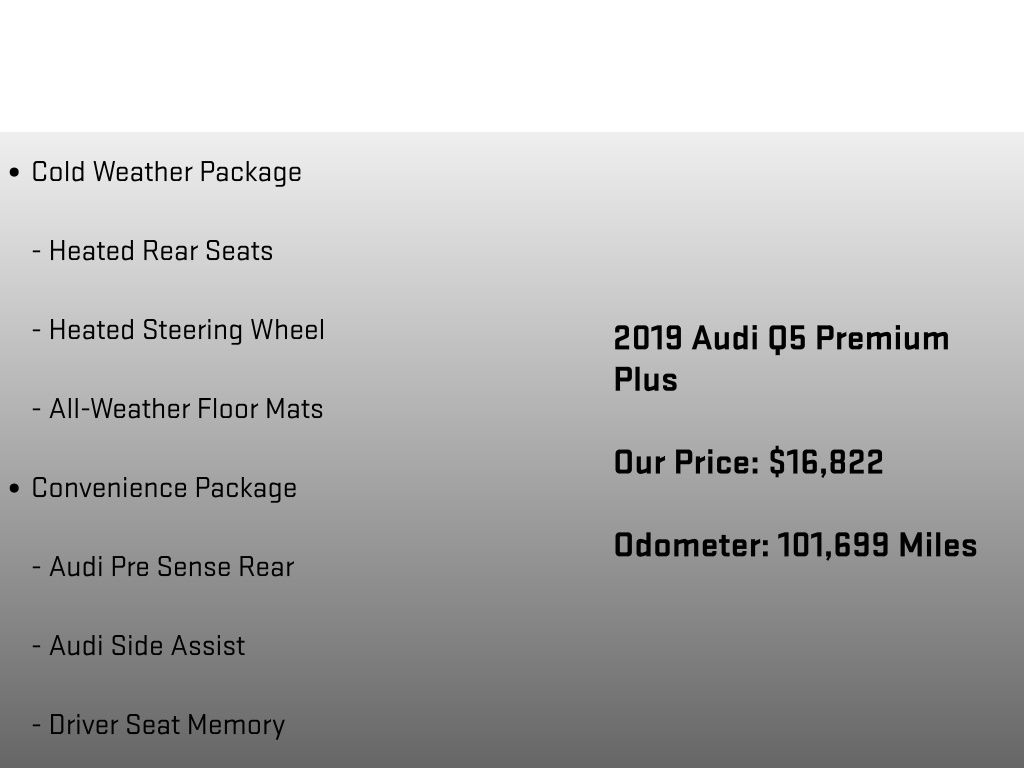 2019 Audi Q5 2.0T Premium Plus Gray at Audi Porsche Sewickley