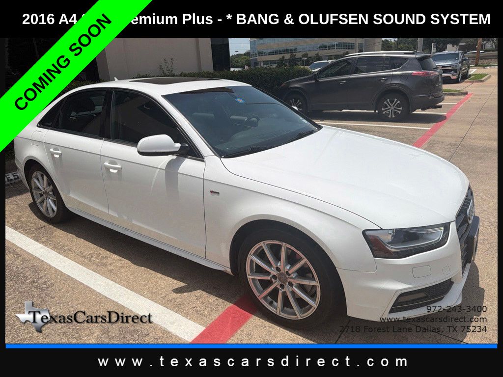 Ibis White 2016 Audi A4 Sedan All-Wheel Drive 8-Speed Automatic