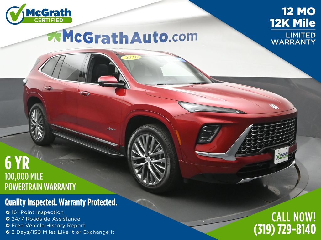 Cherry Red Tintcoat 2026 Buick Enclave SUV / Crossover Front-Wheel Drive 8-Speed Automatic