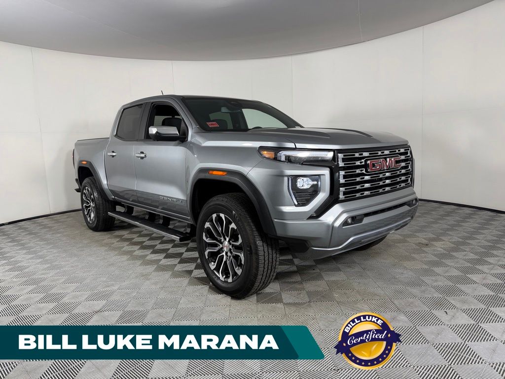 Sterling Metallic 2024 GMC Canyon Denali Crew Cab 4WD Pickup Truck Four-Wheel Drive 8-Speed Automatic