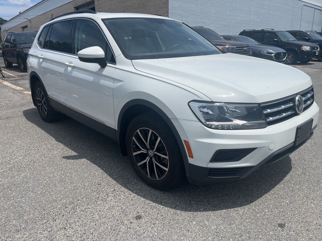 Pure White 2021 Volkswagen Tiguan SE 4Motion SUV / Crossover All-Wheel Drive 8-Speed Automatic