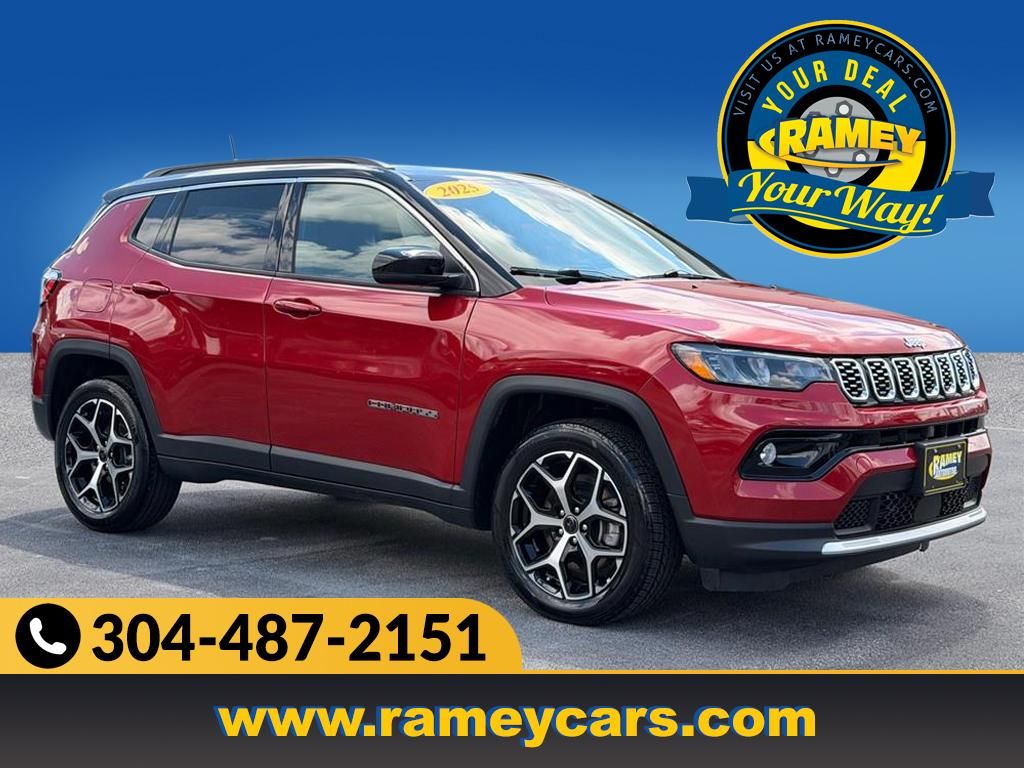 Red Hot Pearlcoat 2025 Jeep Compass SUV / Crossover Four-Wheel Drive 8-Speed Automatic