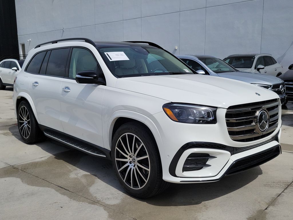 Polar White 2025 Mercedes-Benz GLS SUV / Crossover All-Wheel Drive 9-Speed Automatic