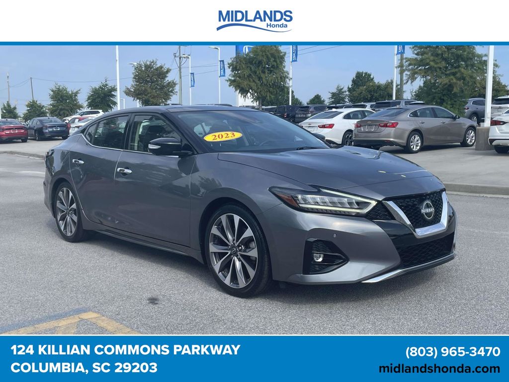 Gray (Gun Metallic) 2023 Nissan Maxima Sedan Front-Wheel Drive Continuously Variable Transmission