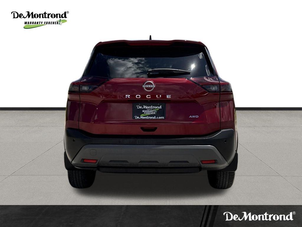 2023 Nissan Rogue S Red at Texan Dodge Chrysler Jeep Ram