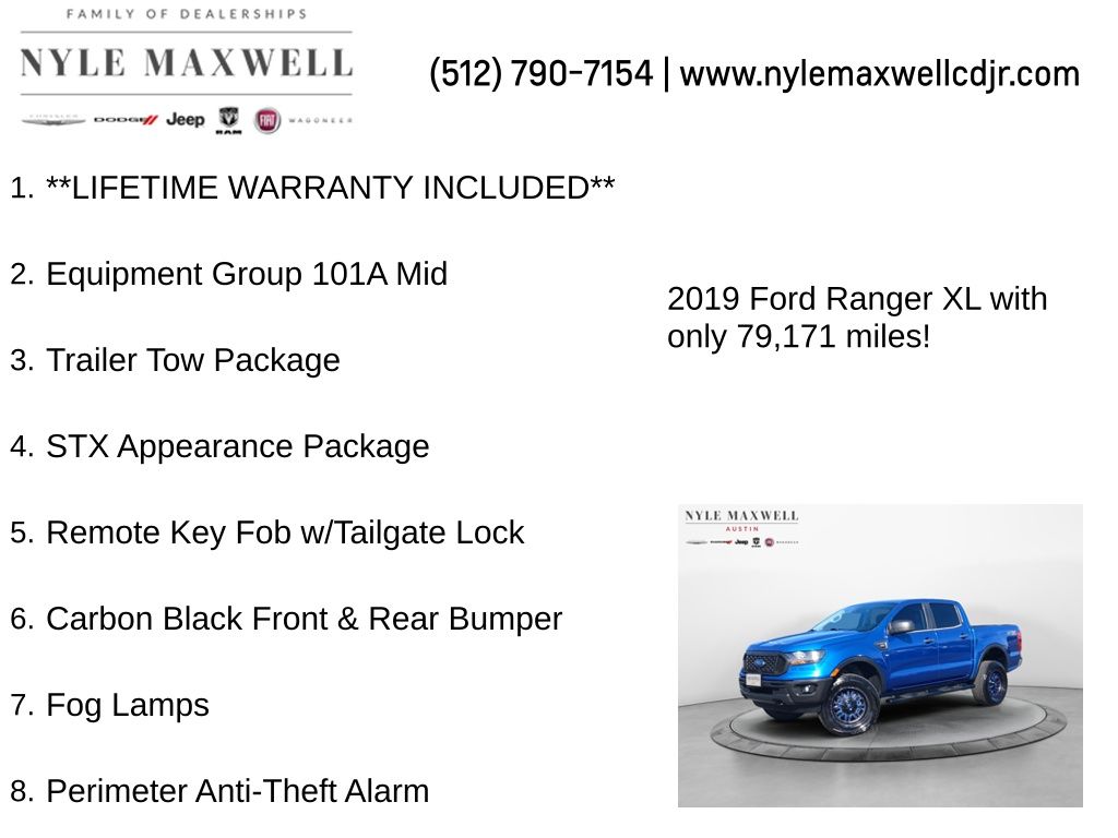 Used Car 2019 Ford Ranger  Xl For Sale Under $25,000 In Austin, Texas