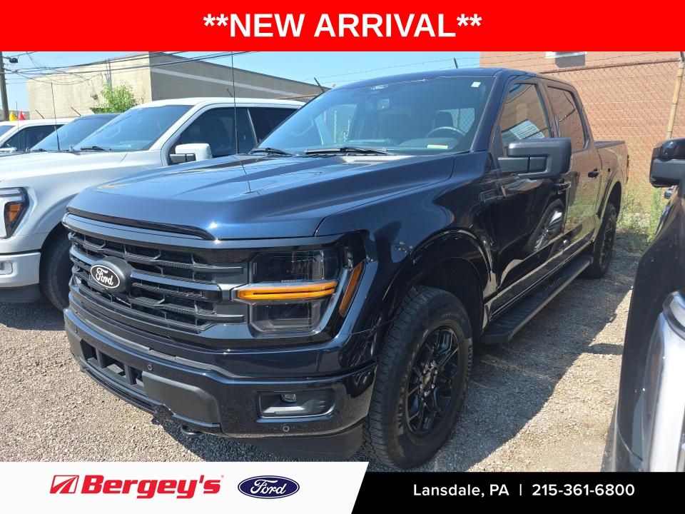 Antimatter Blue Metallic 2024 Ford F-150 Pickup Truck Four-Wheel Drive 10-Speed Automatic