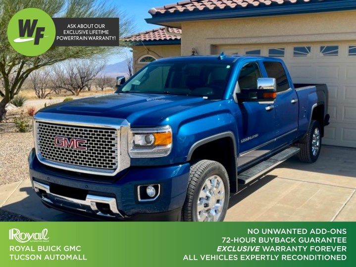 Blue Metallic 2016 GMC Sierra 2500HD Pickup Truck Four-Wheel Drive 6-Speed Automatic