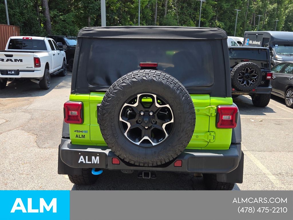 Used 2021 Green Jeep Unlimited Rubicon 4xe image 12