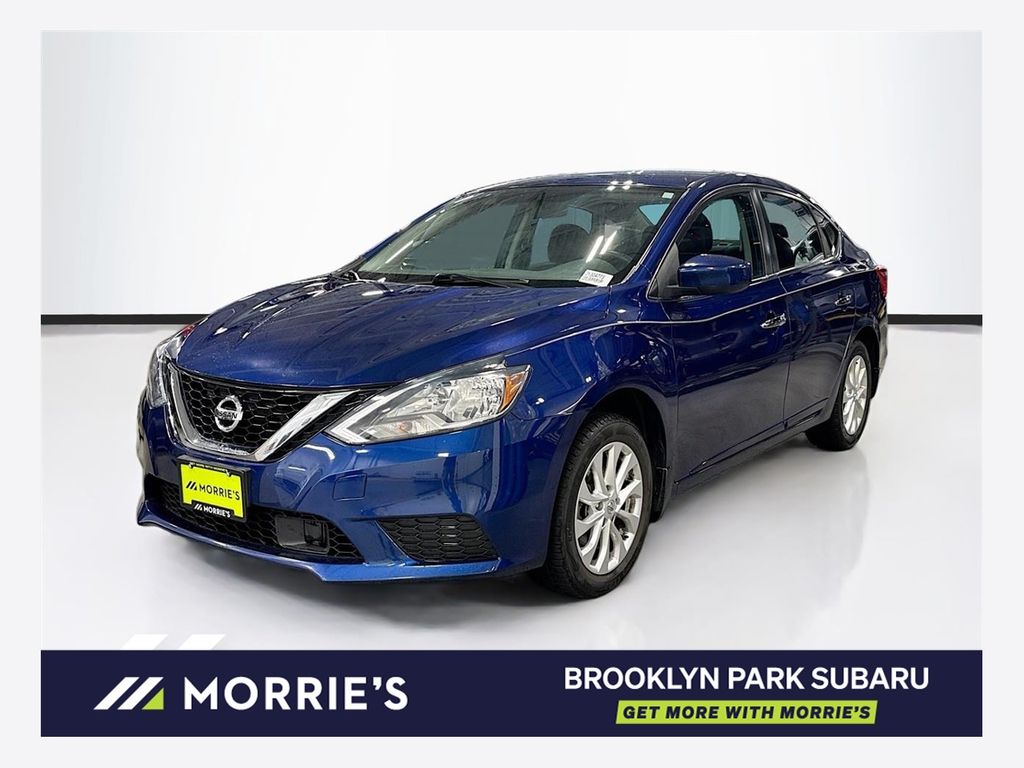 Deep Blue Pearl 2018 Nissan Sentra Sedan Front-Wheel Drive Continuously Variable Transmission