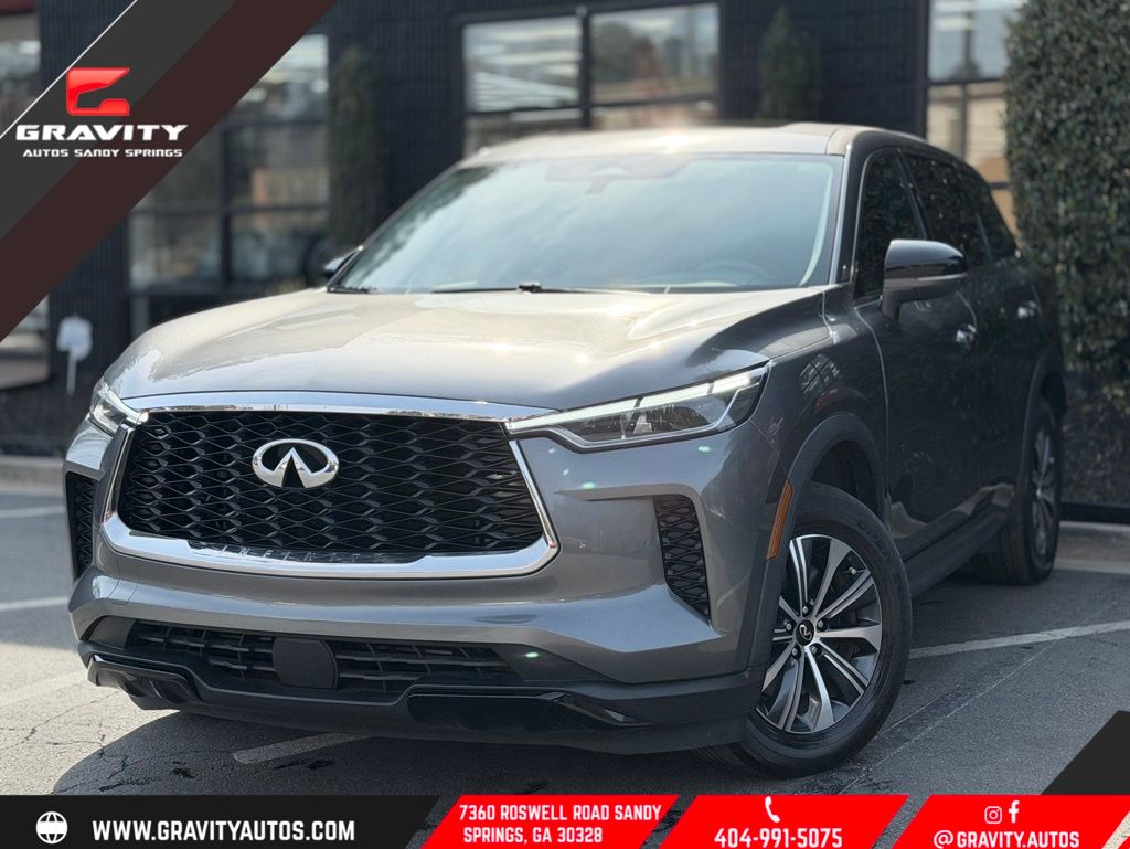 Gray (Graphite Shadow) 2022 INFINITI QX60 SUV / Crossover Front-Wheel Drive 9-Speed Automatic