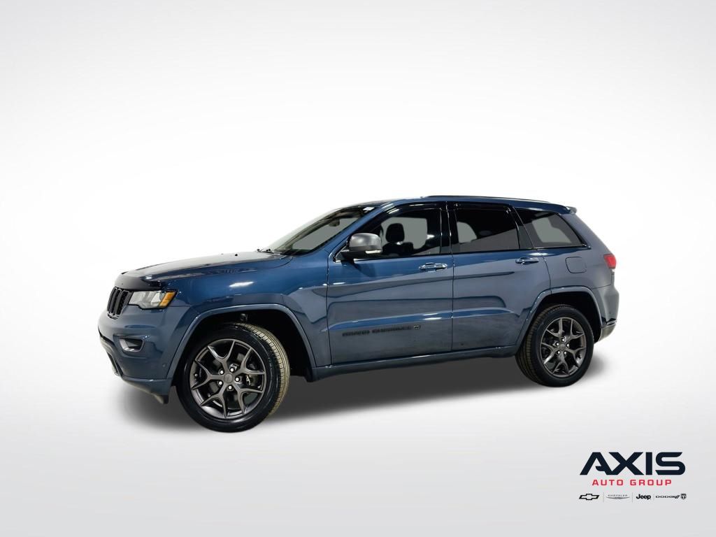 Pacific Blue Clearcoat 2021 Jeep Grand Cherokee SUV / Crossover Four-Wheel Drive 8-Speed Automatic