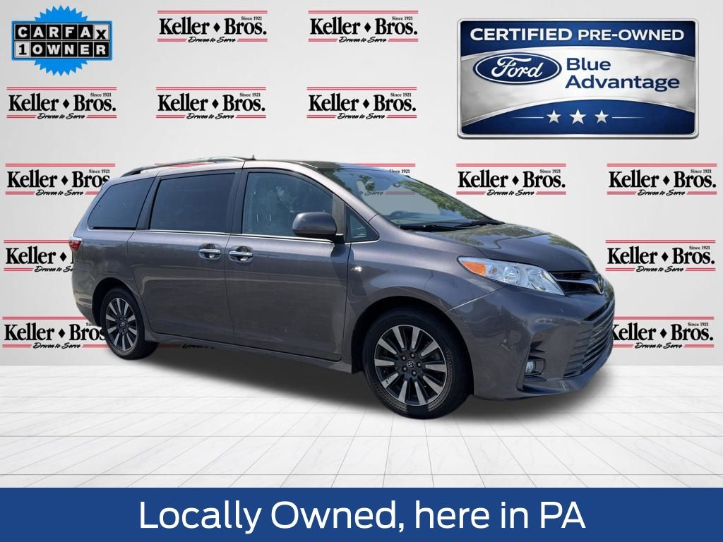 Predawn Gray Mica 2019 Toyota Sienna XLE 7-Passenger AWD Minivan All-Wheel Drive 8-Speed Automatic