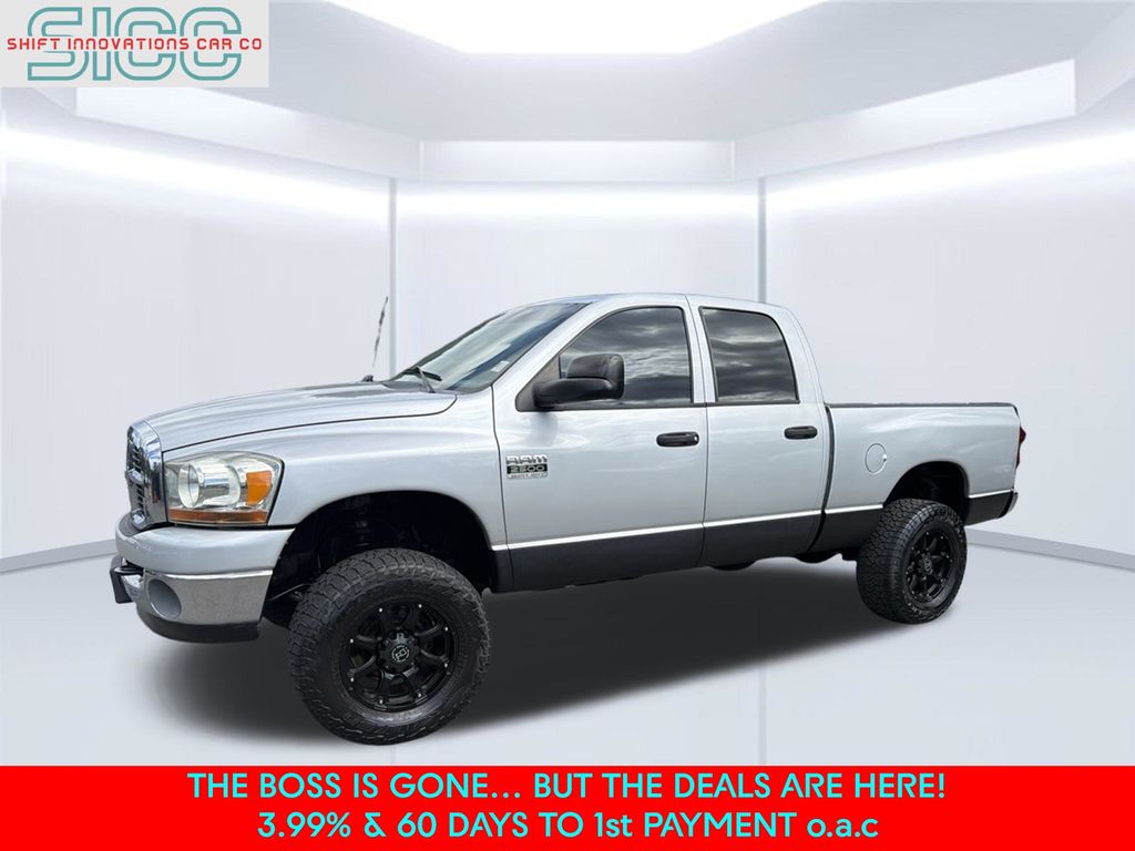 Bright Silver Metallic 2007 Dodge RAM 2500 Pickup Truck Four-Wheel Drive 4-Speed Automatic