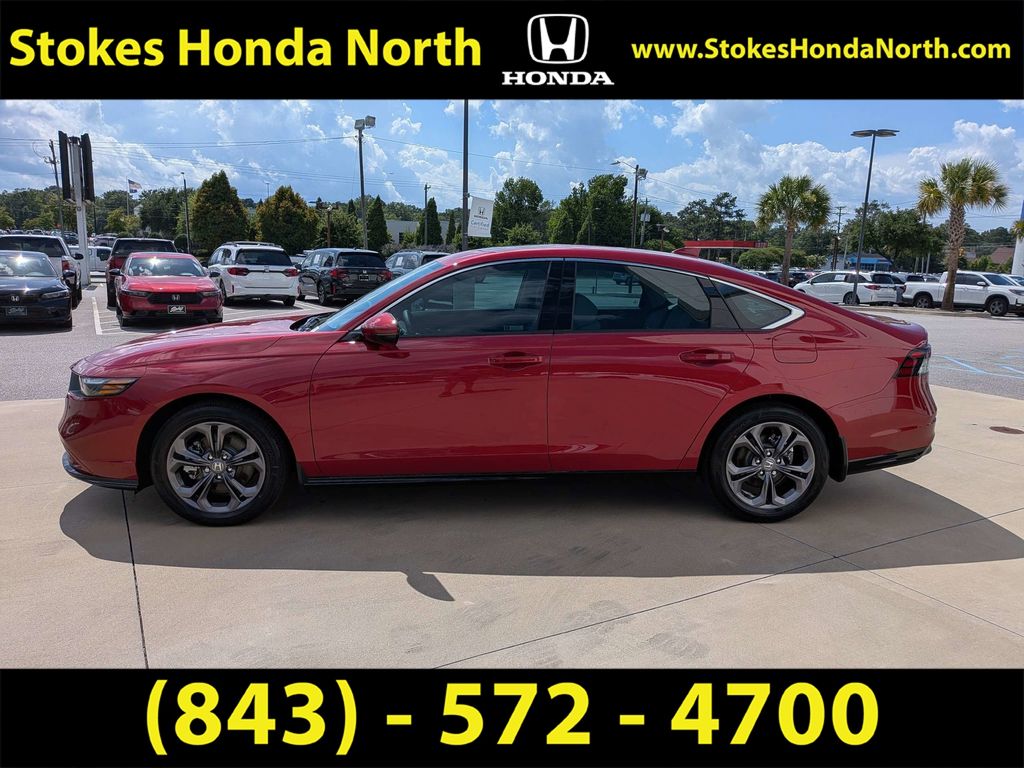 2025 Honda Accord Hybrid EX-L Red at Stokes Honda North
