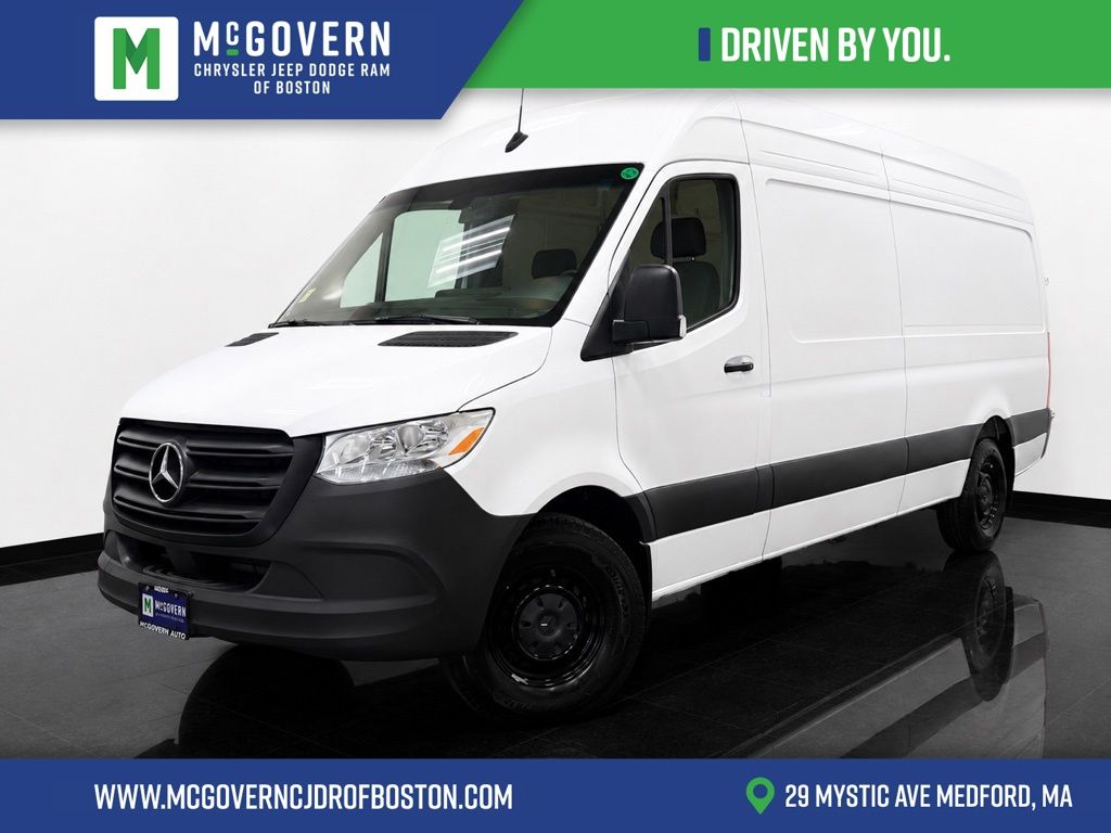 White 2025 Mercedes-Benz Sprinter Cargo Van Rear-Wheel Drive 9-Speed Automatic