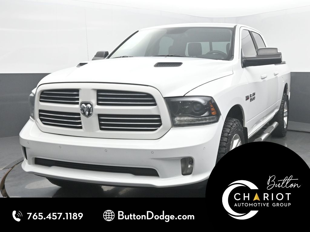Bright White Clearcoat 2015 RAM 1500 Pickup Truck Four-Wheel Drive 8-Speed Automatic