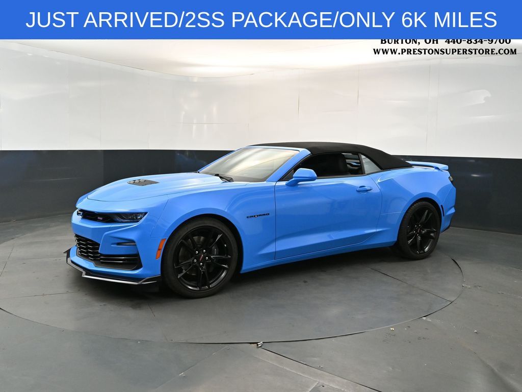 Rapid Blue 2023 Chevrolet Camaro Convertible Rear-Wheel Drive Automatic