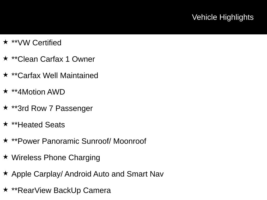 2022 Volkswagen Atlas 3.6L V6 SE w/Technology 2