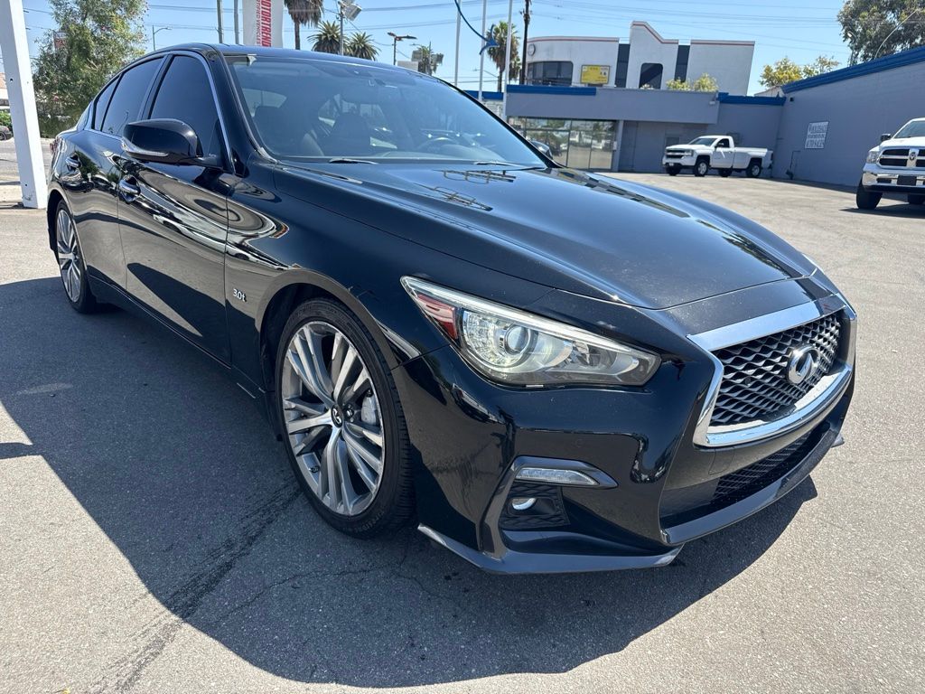 Black Obsidian 2019 INFINITI Q50 Sedan Rear-Wheel Drive 7-Speed Automatic Overdrive